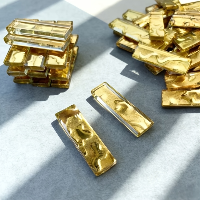 Home Bar And Counter - 100/200g mosaic gold-plated long strip craft