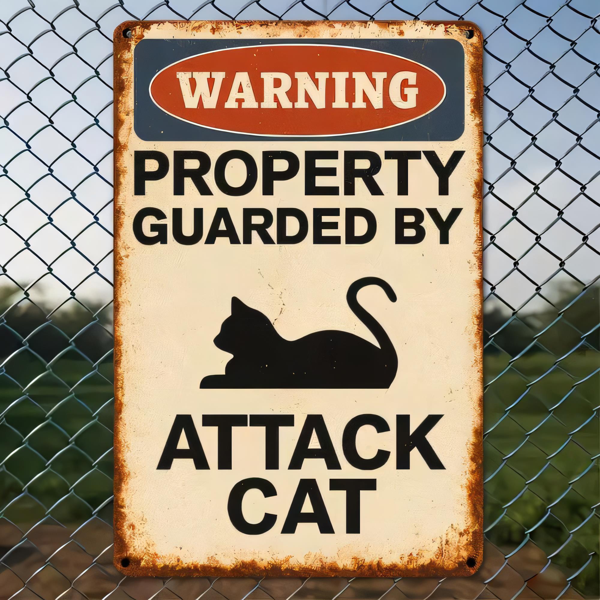 Tin Sign Warning Property Guar - Home Bar And Kitchen 评论和价格