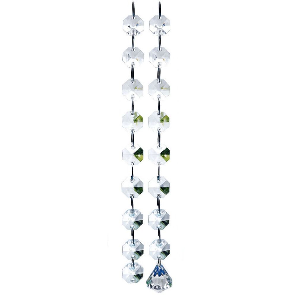 10PCS 100cm Clear Beaded Curta - Home Bargains 评论和价格
