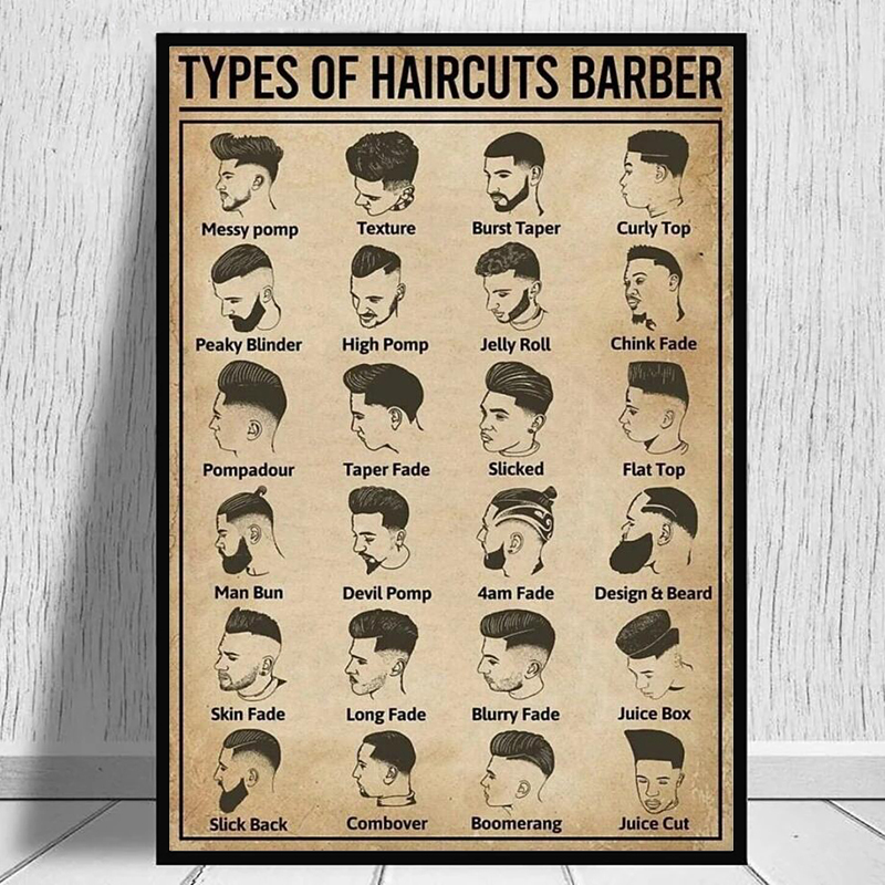 Retro Types Of Haircuts Barber - Home Barbershop 评论和价格