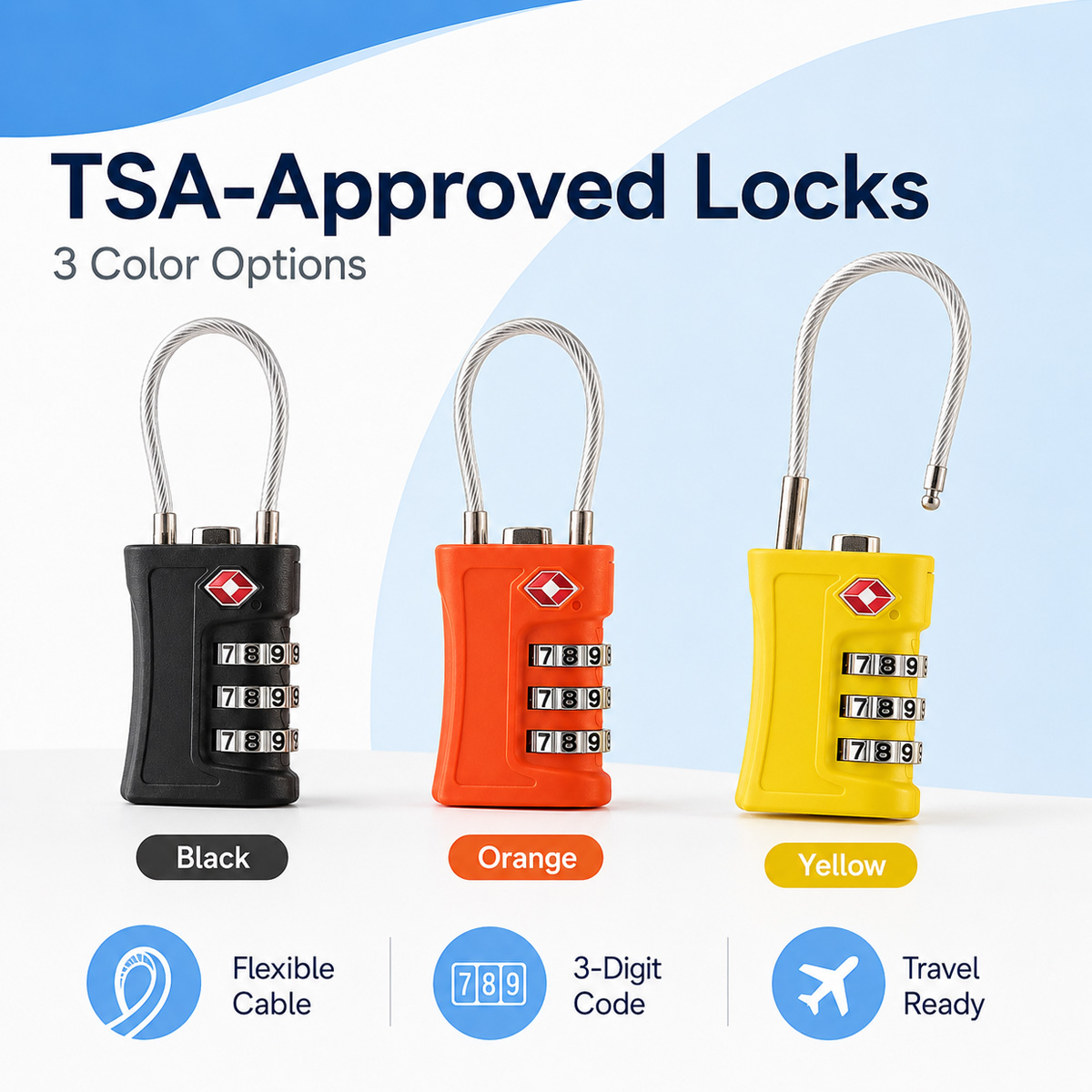 TSA Approved Luggage Lock 3 Di - Home Bargains 评论和价格