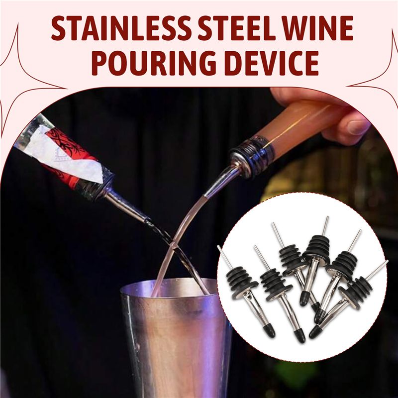 6Pcs Stainless Steel Pourers,S - Speed Pourer Cap 评论和价格