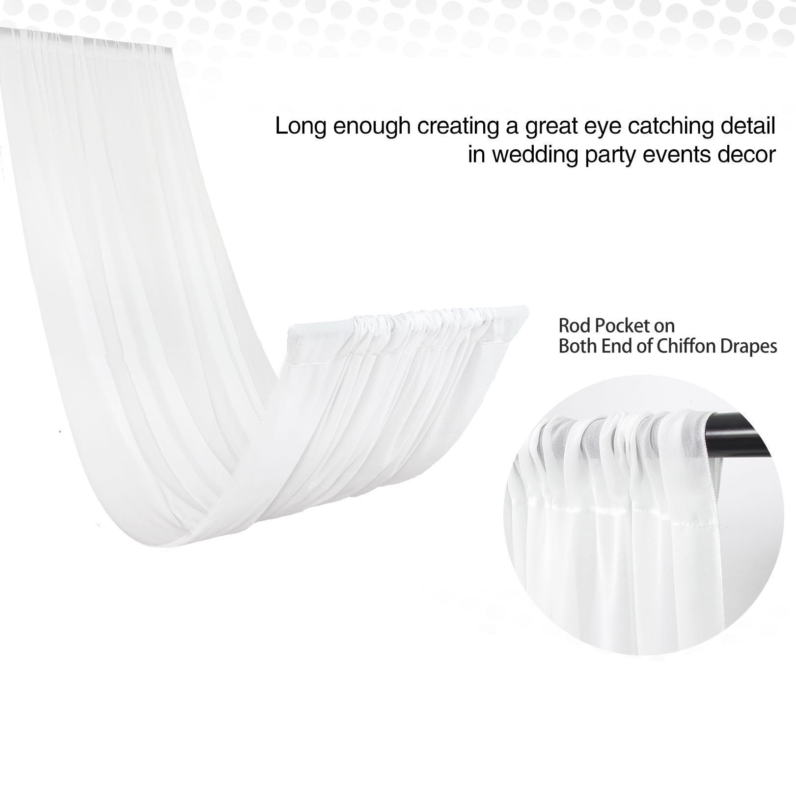 Wedding Arch Ceiling Drape Roo - Home Bargains 评论和价格