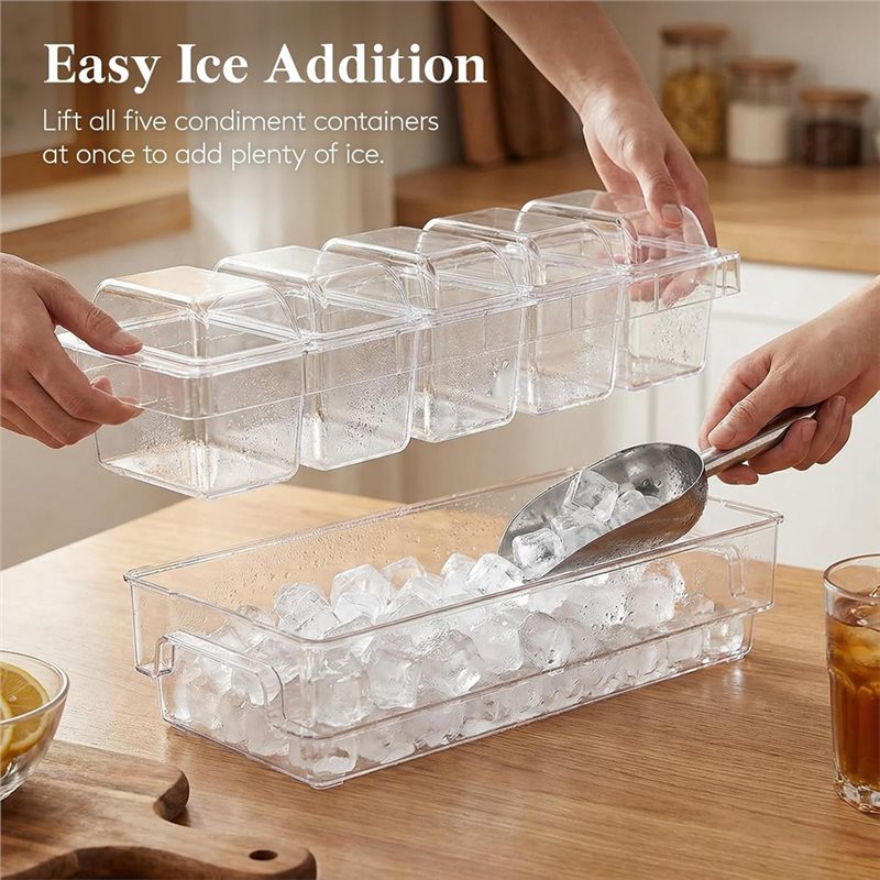 A27F-For Bar Supplies Taco For - Garnish Tray Set 评论和价格