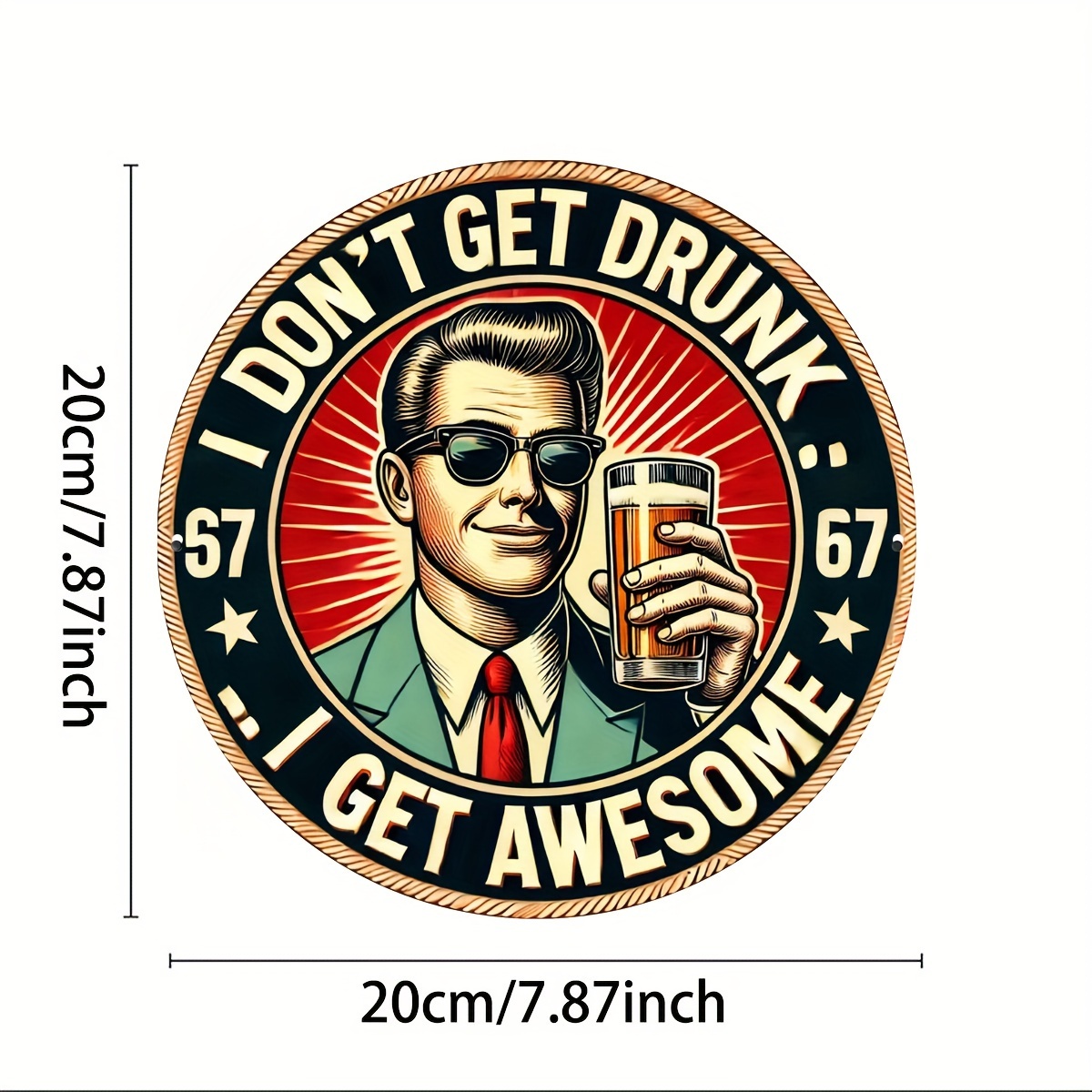 I Don't Get Drunk, I Get Aweso - Home Bar And Kitchen 评论和价格
