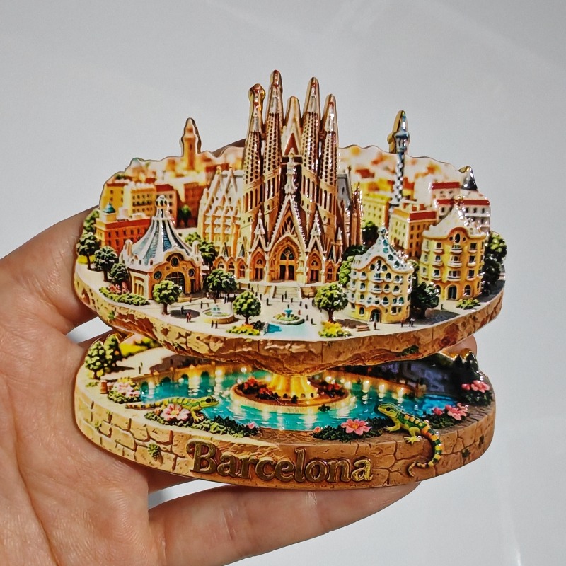 Spain Metal Fridge Magnets Bar - Home Barcelona 评论和价格
