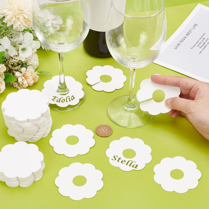 50pcs  Wine Glass Display Card - Cocktail Recipe Book 评论和价格